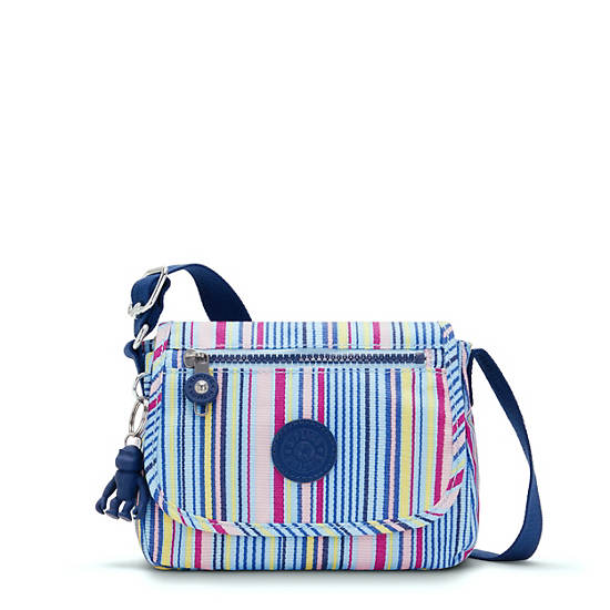 Kipling Sabian Klassiska Printed Crossbody Mini Väska Blå | SE 1875XY